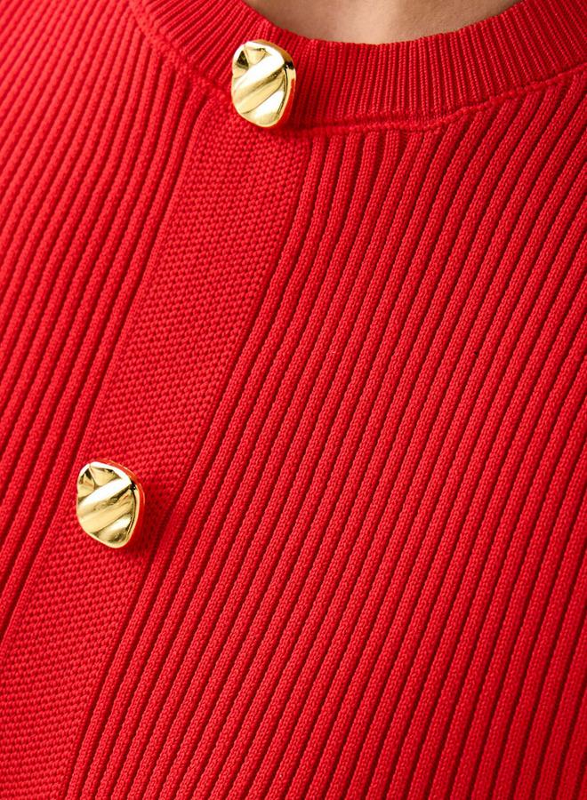 تواكستريمز بلوزة بيبلوم بياقة دائرية من كريو - Image 4